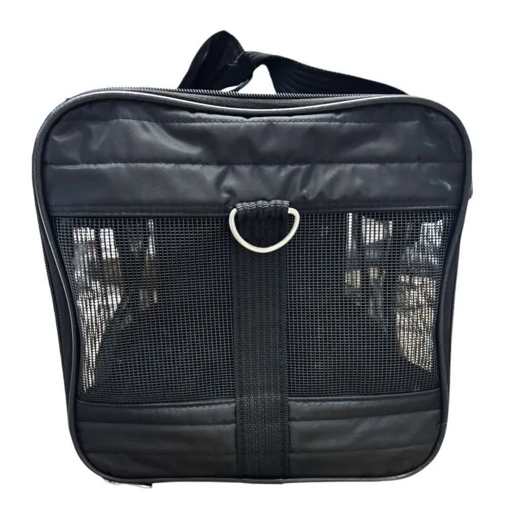 Sherpa Deluxe Pet Carrier Medium Black Airline Approved Dog Cat Travel Bag